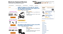 Desktop Screenshot of electronickeyboardsreviews.com