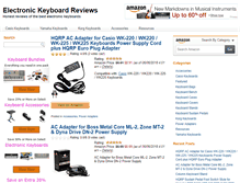 Tablet Screenshot of electronickeyboardsreviews.com